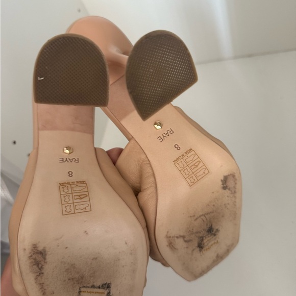 RAYE Tan Knotted Women's Mules - Picture 3 of 4